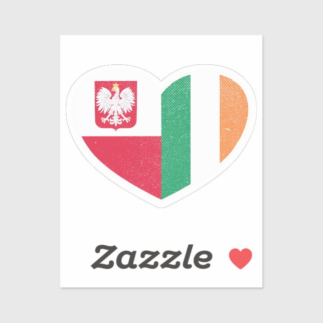 Sticker Pologne Irlande Irlande Irlande Irlande Irlande Dr (Feuille)