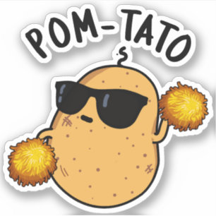Sticker Pom-tato Funny Pun de pomme de terre