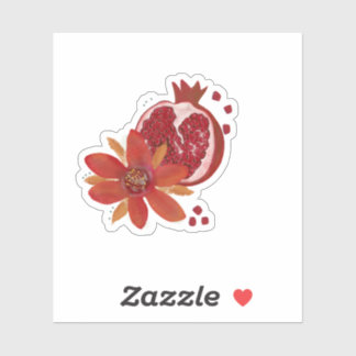 Sticker Pomegranate Flower