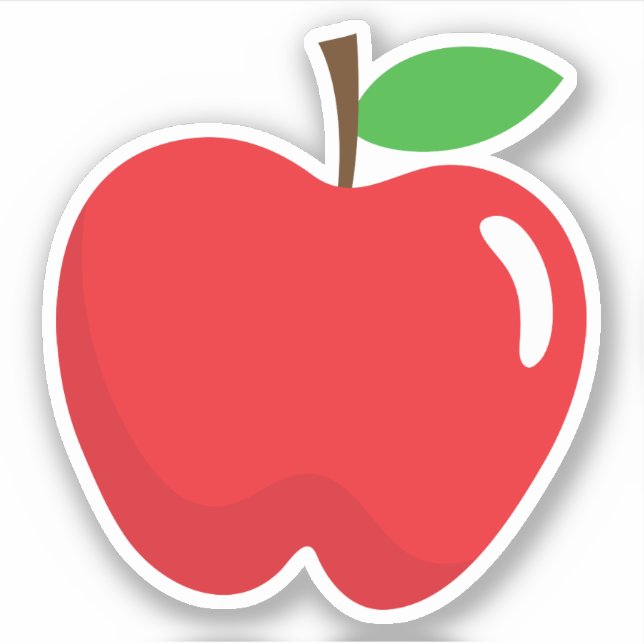 Sticker Pomme rouge (Devant)