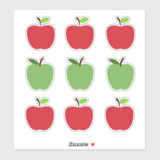 Sticker Pommes rouges et vertes