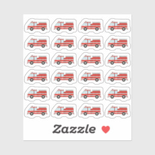 Sticker Pompier Pompier Pompier Planificateur de travail