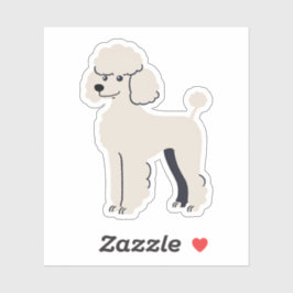 Sticker Poodle mignon