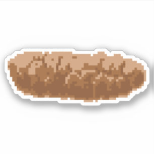 Sticker Poop à 8 bits pour pixels