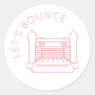 Sticker Poppy Bounce House "Let's Bounce"