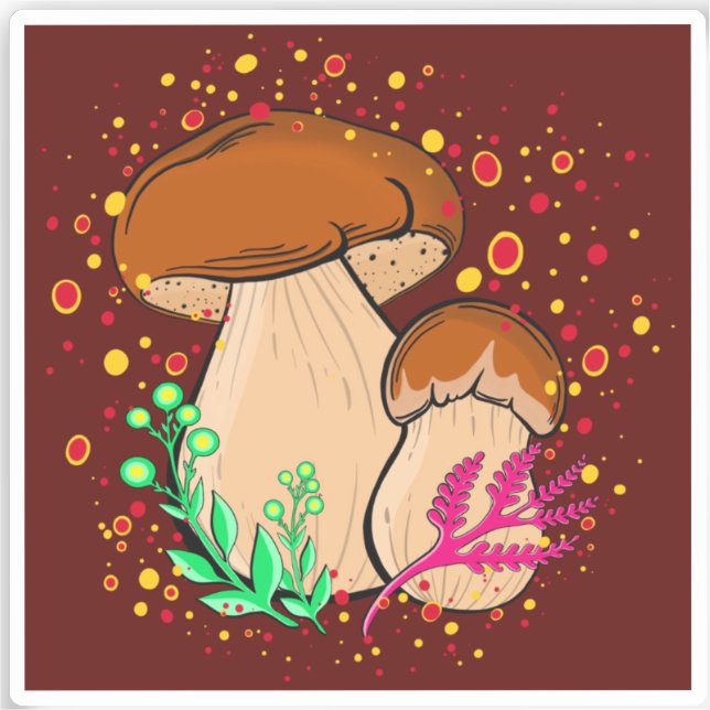 Sticker Porcini Vinyl (Recto)