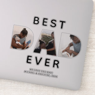 Sticker Portable photo personnalisée Meilleur papa