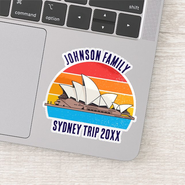 Sticker Portable sur mesure Sydney Australia Trip Opera Ho (Détail)