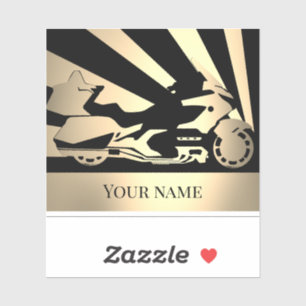 Sticker Porte - clé moto moto moto moto biker sepia