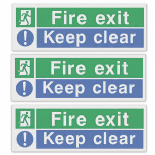 Sticker Porte Coupe-feu à Maintenir Fermée