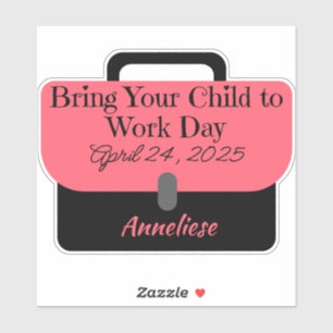 Sticker Porte-documents personnalisés Emmenez votre enfant