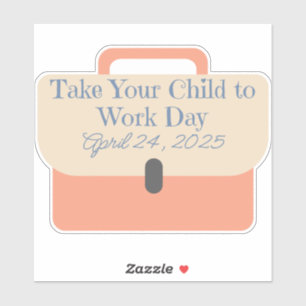 Sticker Porte-documents pour amener votre enfant au travai