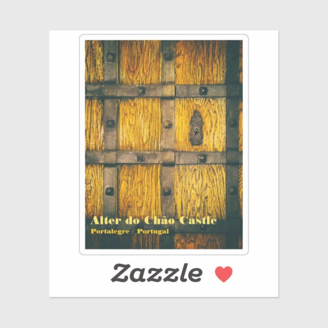 Sticker Porte médiévale du château (Feuille)