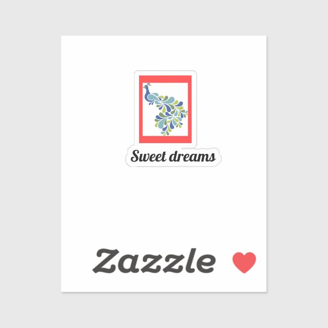 Sticker Porte-oreiller de rêves doux (Feuille)