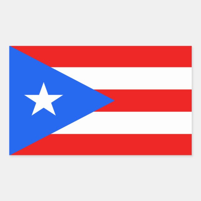 Sticker Porto Rico Flag (Devant)