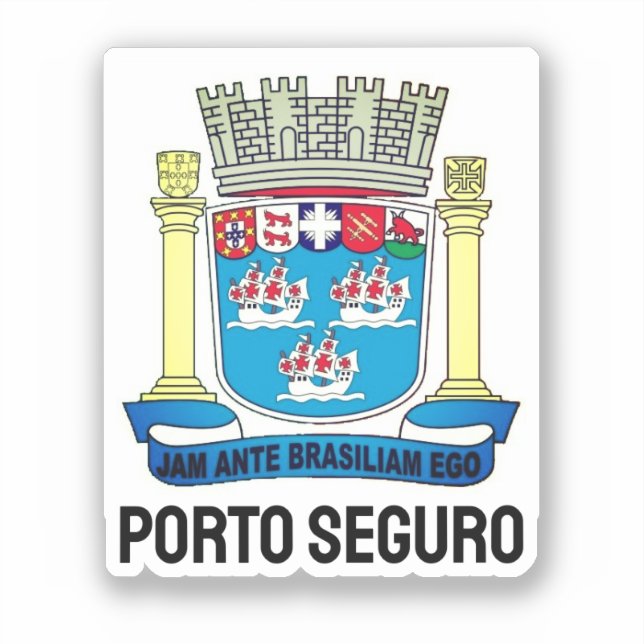 Sticker Porto Seguro, Bahia - BRÉSIL (Recto)