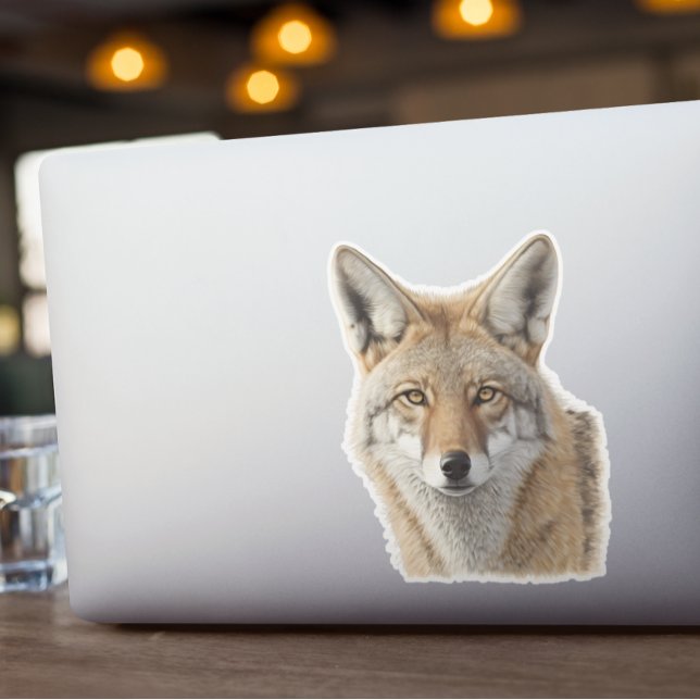 Sticker Portrait animal coyote (Créateur téléchargé)