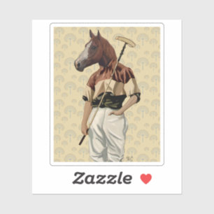 Sticker Portrait de Polo Horse