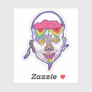 Sticker Portrait en tête de boucle 3"x3"