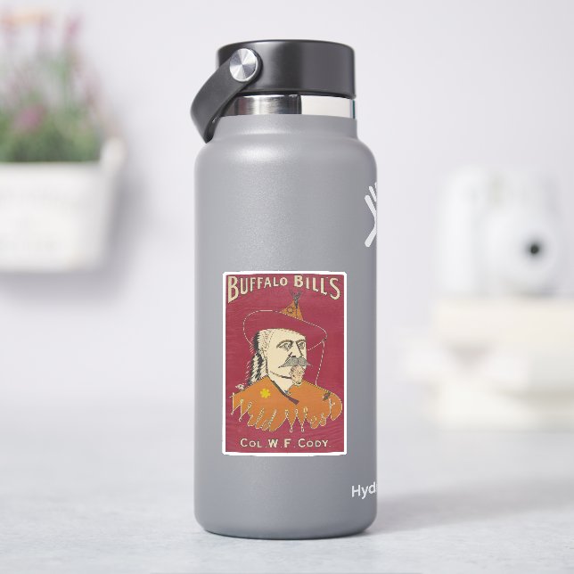 Sticker Portrait Tête Et Épaules De Buffalo Bill (HydroFlask)