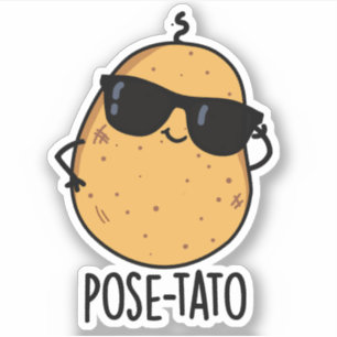 Sticker Pose-tato Blague drôle de pomme de terre 