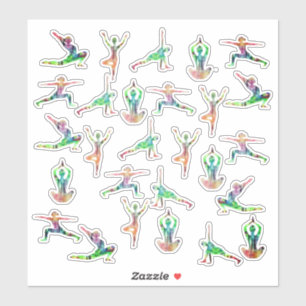 Sticker Poses de yoga