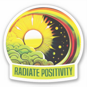 Sticker Positivité du rayonnement