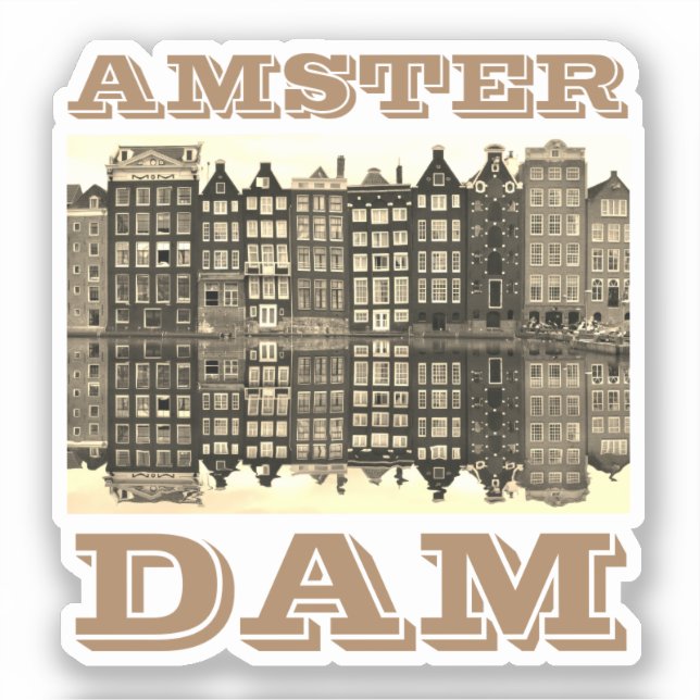 Sticker Poster du barrage Amster (Recto)