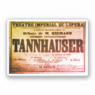 Sticker Poster vintage Tannhäuser