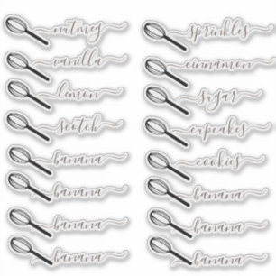 Sticker Pot de rangement pour boulangerie organisation de