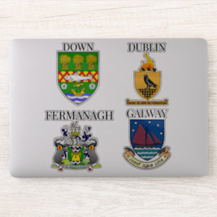 Sticker Poteaux de comté d'Irlande Série 9-12