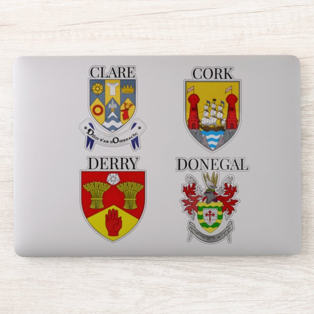 Sticker Poteaux du comté d'Irlande Série 5-8 (Ordinateur)
