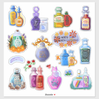 Sticker Potions Magiques | Planche d'autocollants