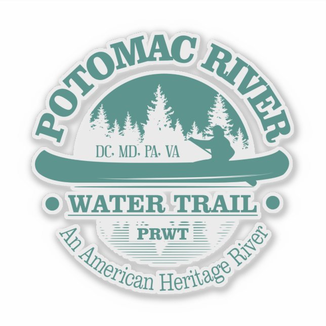 Sticker Potomac River WT (canot) (Devant)