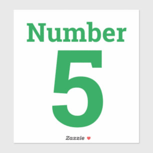 Sticker Poubelle ou Roue Numéro de la Corbeille Un chiffre
