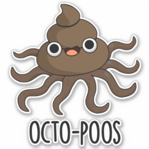 Sticker Poulet Octo-Poos Drôle