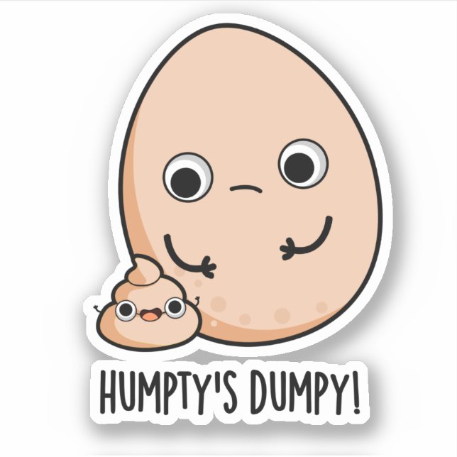 Sticker Poupée d'Oeufs Drôle Humpty (Devant)