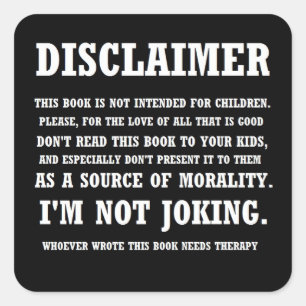 Sticker pour avertissement biblique