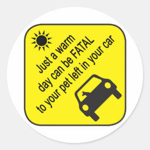 Sticker pour avertisseur de chaleur pour animaux d