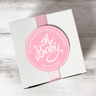 Sticker pour Baby shower bébé - Baby Girl