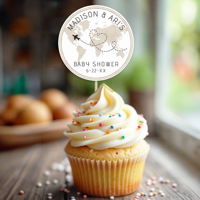 Sticker pour Baby shower d'aventure (Baby Shower Favor Sticker)