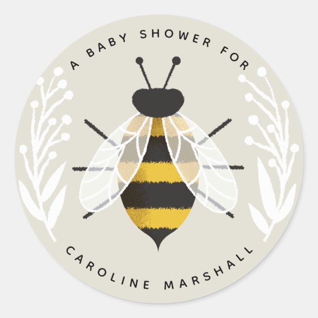 Sticker pour Baby shower neutre pour les hommes (Devant)