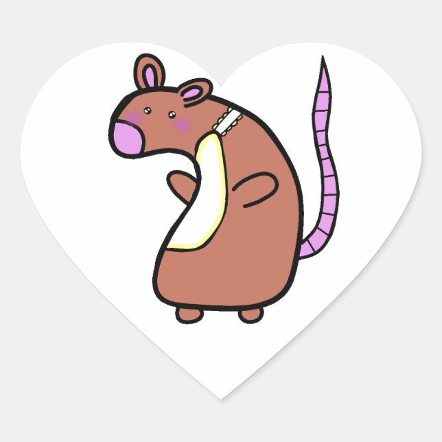Sticker pour bébé rat (Devant)