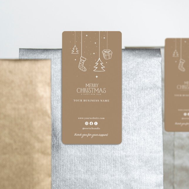 Sticker pour boîte de Merci de Noël (Créateur téléchargé)