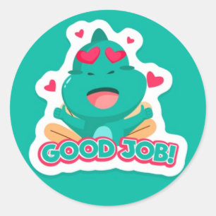 Sticker pour bon emploi Dinosaur