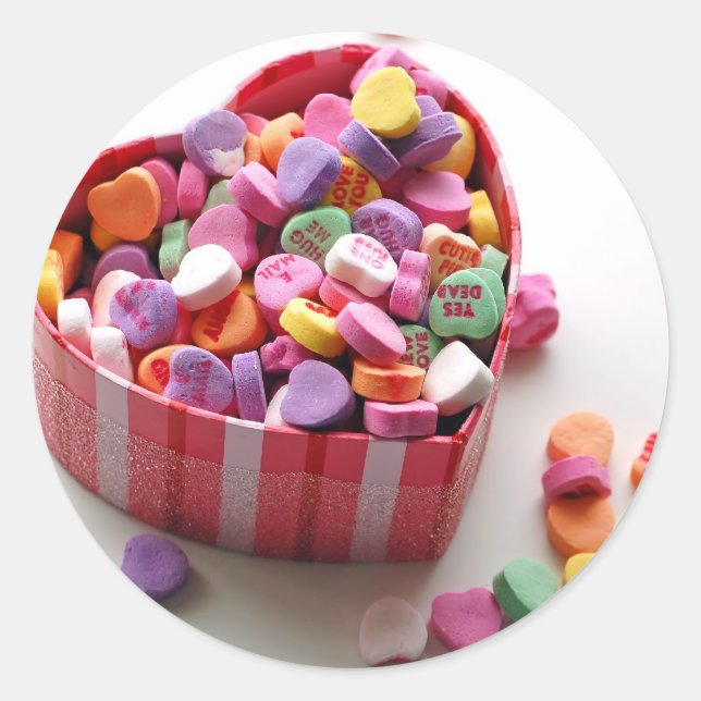 Sticker pour bonbons amoureux (Devant)