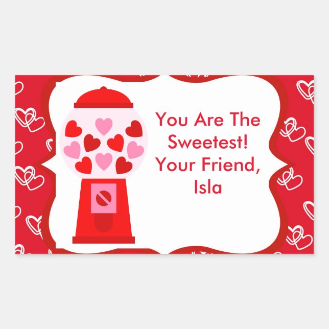 Sticker pour bonbons de la Saint-Valentin Enfants (Devant)