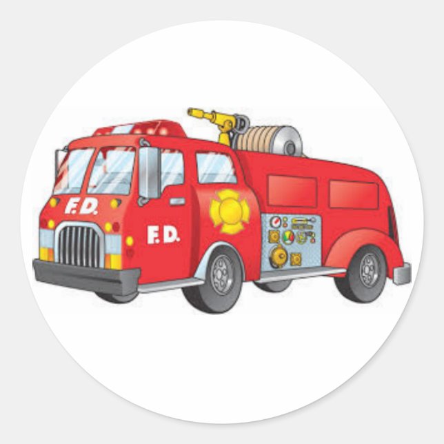 Sticker pour camion à feu (Devant)