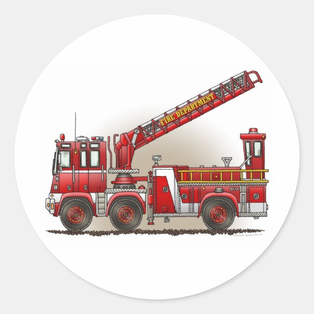Sticker pour camion de pompier et d'échelle (Devant)
