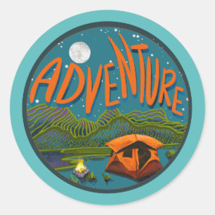 Sticker pour camping aventure